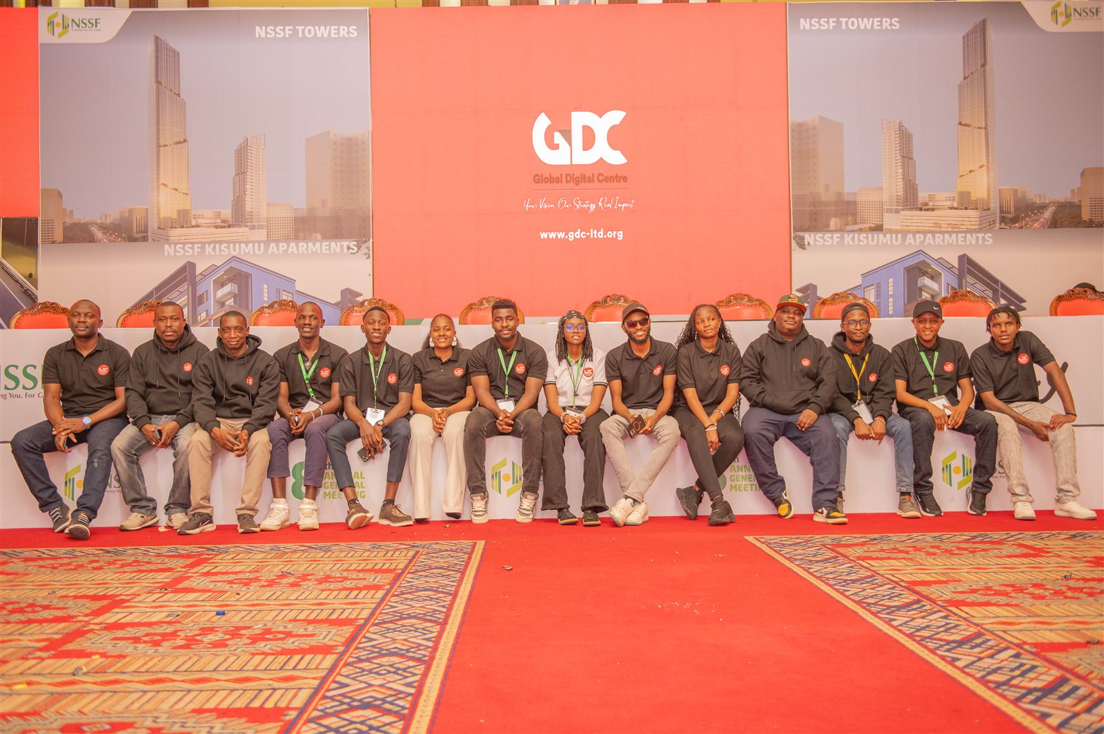 GDC event production team seated together at the NSSF Annual General Meeting